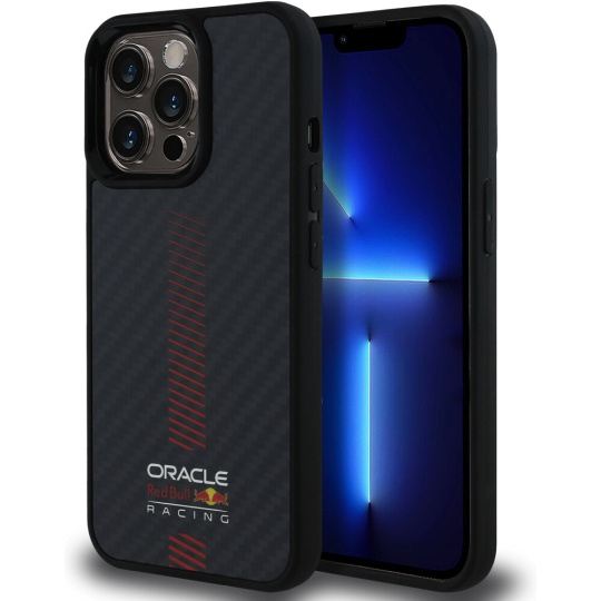 Oracle Red Bull Racing Carbon Powerbar MagSafe kryt iPhone 13 Pro černý