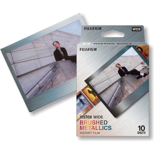 Fujifilm Instax Wide Brushed Metal film (10 ks)