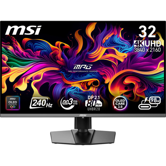 MSI MPG 322URX QD-OLED herní monitor 31,5'