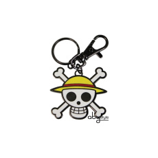 Klíčenka Abysse Corp One Piece - Skull-Luffy