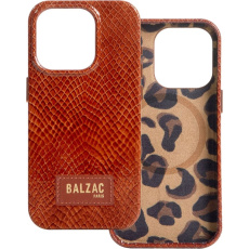 Native Union x Balzac Embossed Cognac MagSafe kryt iPhone 16 Pro