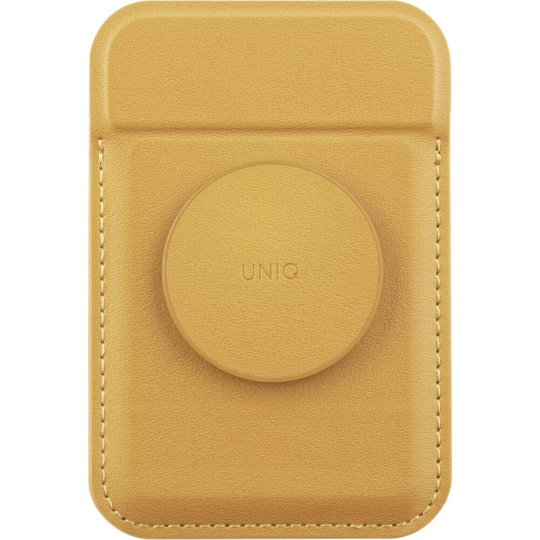 UNIQ FLIXA MagSafe stojánek s gripem a se sloty pro platební kartu žlutý