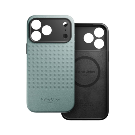Native Union Active Case MagSafe kryt z recyklovaného materiálu iPhone 17 Pro Max slate green
