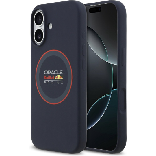Oracle Red Bull Silicone Red Ring MagSafe kryt iPhone 17 modrý
