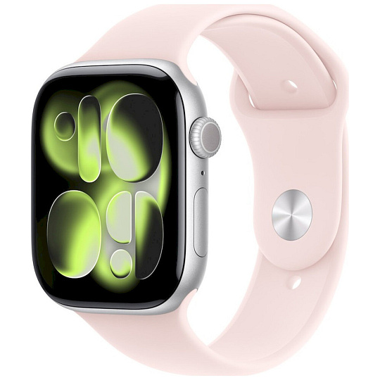 Apple Watch 49/46/45/44mm jemně růžový sportovní řemínek S/M