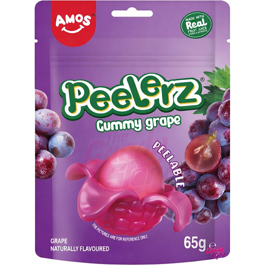 Želé bonbony Amos Peelerz - Hroznové víno 65 g