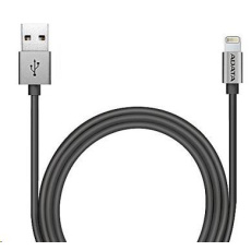 ADATA Sync & Charge Lightning kabel - USB A 2.0, 100cm, hliníková, titan ADATA Sync & Charge Lightning kabel - USB A 2.0, 100cm, hliníková, titan