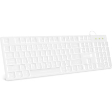 CONNECT IT Chocolate WhiteStar kancelářská podsvícená klávesnice (CZ + SK verze) bílá
