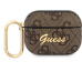 Guess 4G Script PC/PU pouzdro pro Airpods Pro hnědé