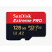 SanDisk micro SDXC karta 128GB Extreme PRO (200 MB/s Class 10, UHS-I U3 V30) + adaptér