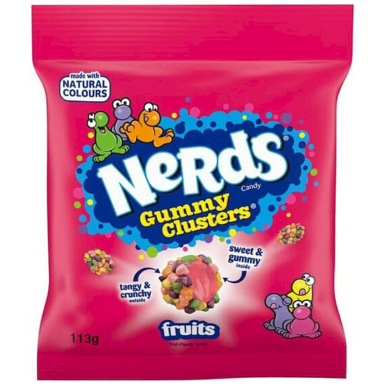 Bonbony Nerds Clusters - Ovocné příchutě 113 g