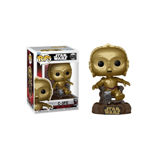 Funko POP! #609 Star Wars: RotJ 40th- C3P0 in chair