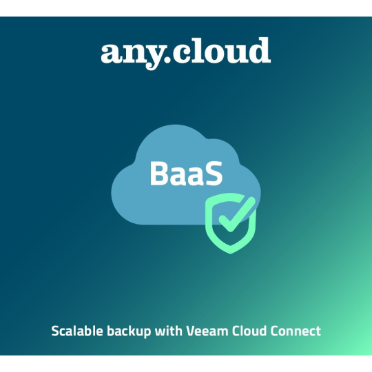 Anycloud BaaS | BaaS for Veeam Cloud Connect Backup License (1VM/1M)