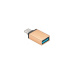 PremiumCord Adaptér USB-C/male - USB3.0 A/female, zlatý, OTG