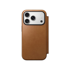 Nomad Modern Leather Folio MagSafe kožené pouzdro iPhone 17 Pro English Tan Nomad Modern Leather Folio MagSafe kožené pouzdro iPhone 17 Pro English Tan