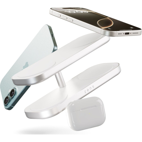 ZENS Quattro Charger Pro 4 MagSafe/Qi2 nabíjecí stanice (4x 15W) bílá ZENS Quattro Charger Pro 4 MagSafe/Qi2 nabíjecí stanice (4x 15W) bílá