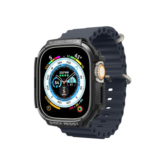 Spigen Rugged Armor, black - Apple Watch Ultra 49mm