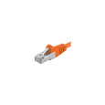 Premiumcord Patch kabel CAT6a S-FTP, RJ45-RJ45, AWG 26/7 5m oranžová