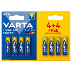 Varta Longlife POWER LR03 alkalická baterie AAA (4+4 ks)