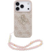 Guess PU 4G Metal Logo Strap kryt iPhone 17 Pro růžový