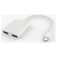 PremiumCord adaptér mini DisplayPort - 2x HDMI, 4K*2K@30Hz