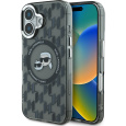 Karl Lagerfeld IML Monogram K&CH Heads MagSafe kryt pro iPhone 16 černý