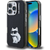 Karl Lagerfeld IML Aquarelle Choupette kryt iPhone 16 Pro Max černý