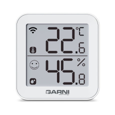 GARNI 158THT chytrý vnitřní teploměr s vlhkoměrem bílý