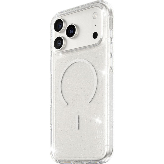 PanzerGlass® CARE Star Lit kryt s MagSafe Apple iPhone 17 Pro Max třpytivý/bílý