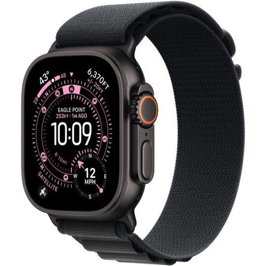 Apple Watch 49/46/45/44mm černý Alpský tah velký černý titan Apple Watch 49/46/45/44mm černý Alpský tah velký černý titan