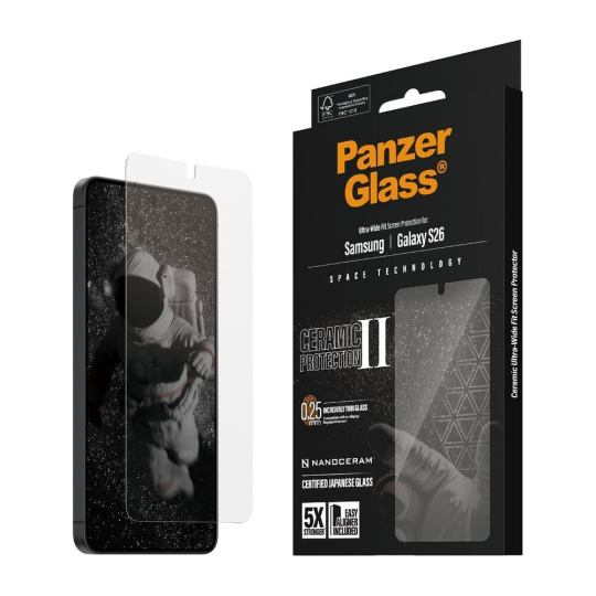 PanzerGlass® Ceramic II sklo s instalačním rámečkem Samsung Galaxy S26 PanzerGlass® Ceramic II sklo s instalačním rámečkem Samsung Galaxy S26
