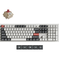 Keychron Q6 Ultra 8K Keychron Silk POM Red bezdrátová herní klávesnice (US) bílá