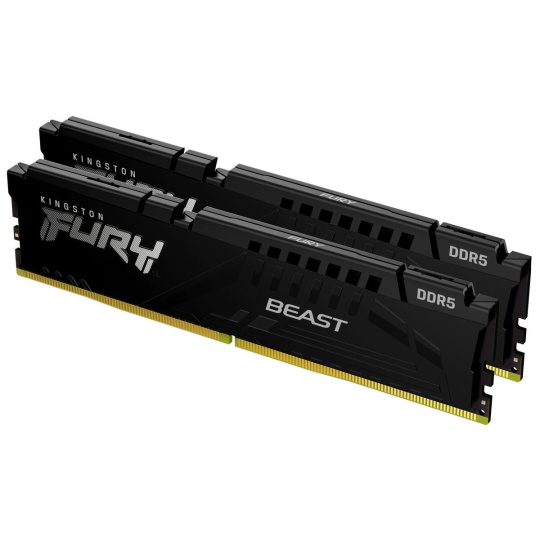 KINGSTON DIMM DDR5 32GB (Kit of 2) 6800MT/s CL34 ECC FURY Beast XMP Černá