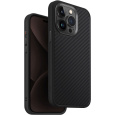 UNIQ Keva MagClick karbonový kryt iPhone 15 Pro Max Carbon (černý)