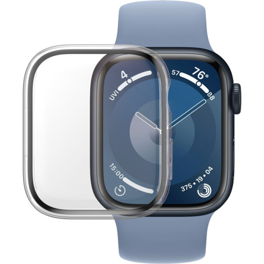 PanzerGlass Apple Watch 9/8/7 (41mm) ochranný kryt s D3O - čirý rámeček