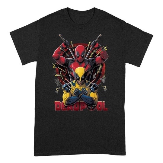 Tričko Deadpool - Deadpool And Wolverine Pose M