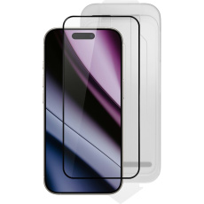 Epico ImpactCeramic sklo 3D Ultra-široké krytí s aplikátorem proti prachu pro iPhone 16 Pro Max