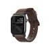 Nomad Modern kožený řemínek Apple Watch 49/45/44/42 mm hnědá/černá