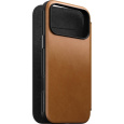 Nomad Modern Leather Folio MagSafe kožené pouzdro iPhone 17 Pro Max English Tan