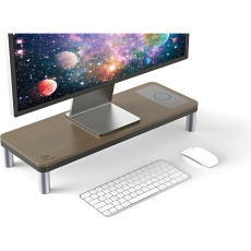 Powerton ERGO DOKY podstavec pod monitor s dokovací stanicí hnědý
