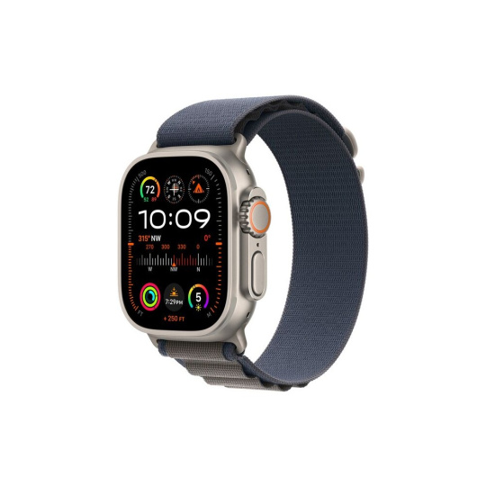 Apple Watch Ultra 2 49mm titanová s modrým alpským tahem S