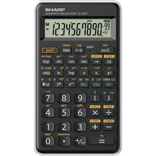 Sharp EL501TWH kalkulačka černo-bílá