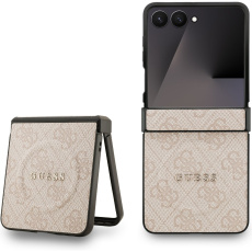 Guess PU Leather 4G Colored Ring Magnetic kryt Samsung Galaxy Z Flip 7 růžový Guess PU Leather 4G Colored Ring Magnetic kryt Samsung Galaxy Z Flip 7 růžový