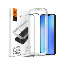 Spigen tR Align Master tvrzené sklo 2ks iPhone 13 Pro Max černé