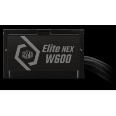 Cooler Master zdroj Elite NEX 600W 230V, 120mm, 80+ White, Mesh (opletené kabely)