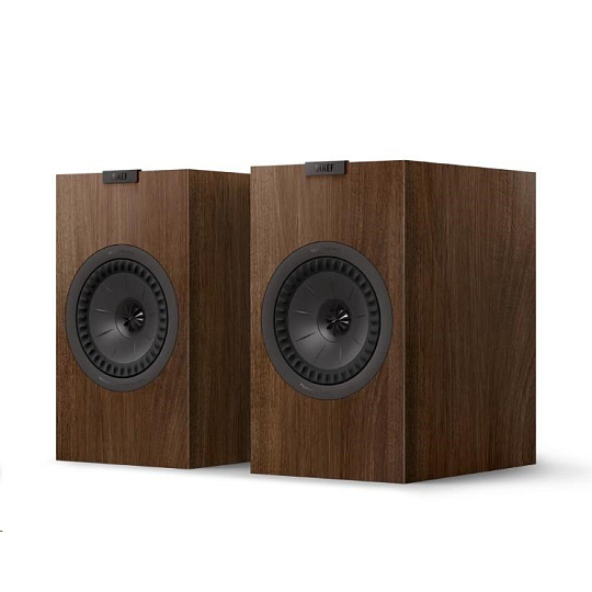 KEF Repro Q3 Meta regálové, 2ks, tmavé dřevo KEF Repro Q3 Meta regálové, 2ks, tmavé dřevo