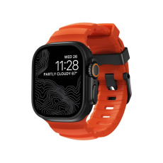 Nomad Rocky Point Band řemínek Apple Watch 49/45/44/42mm černý/oranžový Nomad Rocky Point Band řemínek Apple Watch 49/45/44/42mm černý/oranžový