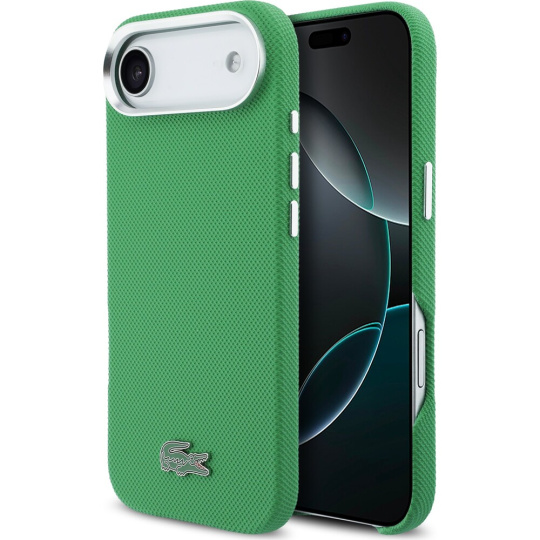 Lacoste Iconic Petit Pique Metal Logo MagSafe kryt iPhone Air zelený