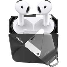 Aulumu A29 Geometric Case pouzdro AirPods 4 Black Aulumu A29 Geometric Case pouzdro AirPods 4 Black