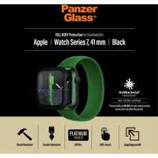 PanzerGlass™ Full Protection Apple Watch 7/8/9 41mm (černý rámeček)